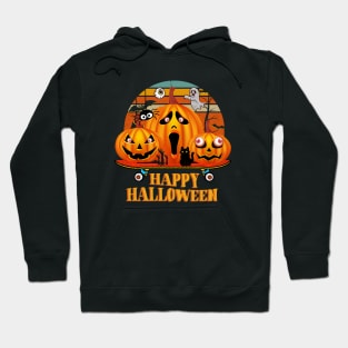 Halloween Pumpkin On A Skateboard Hoodie